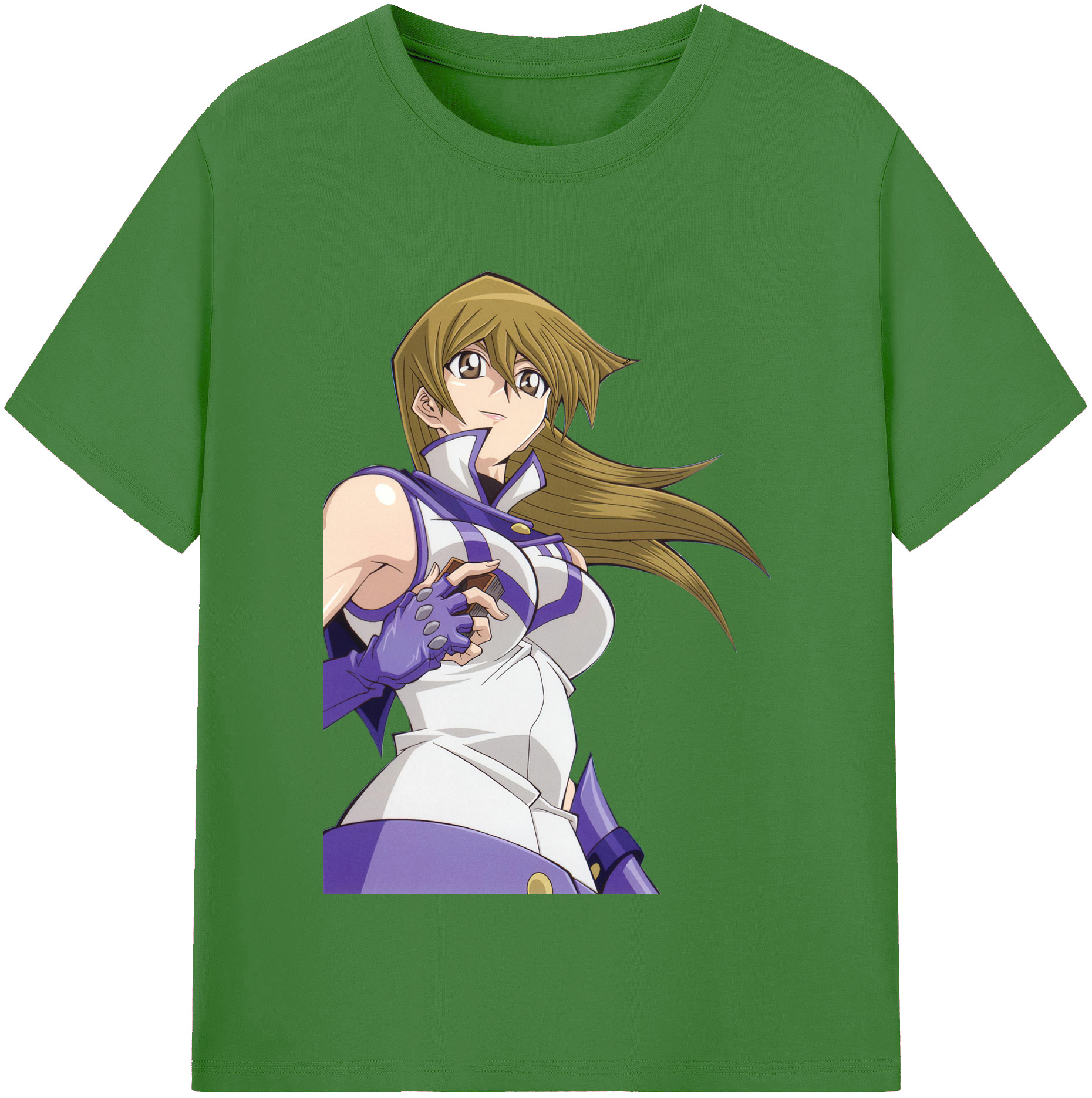 （画像用） 遊☆戯☆王 Yu-Gi-Oh! レディースカジュアルプリントTシャツ（綿100％）